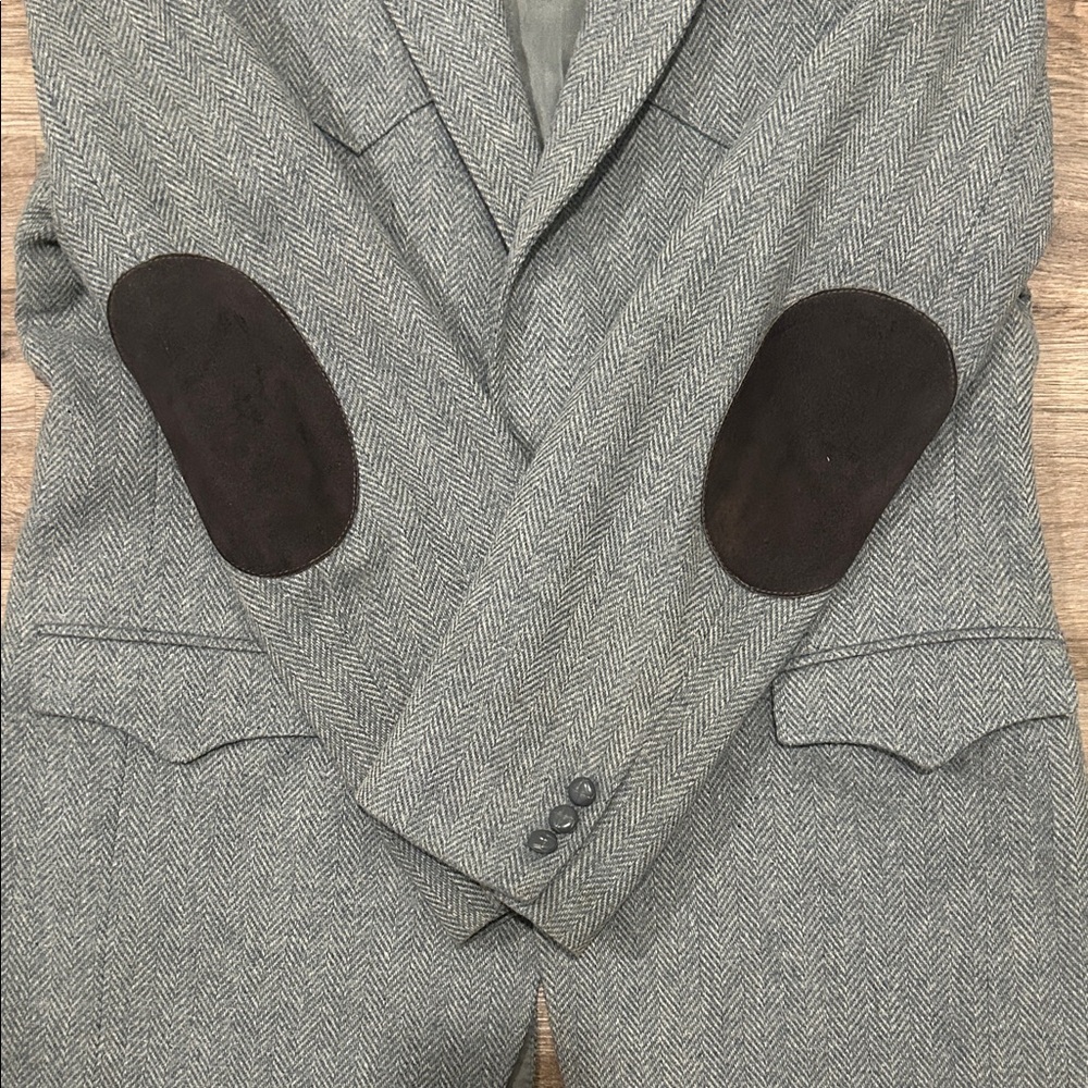 Vintage 1970-80 Grand Entry Western Cowboy Rodeo Tradition Herringbone Blazer 44 - Picture 7 of 16